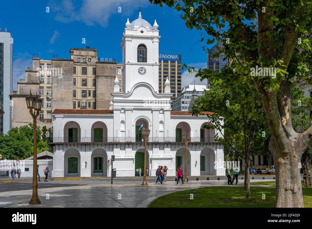 Museo, Piazza Mayo, Buenos Aires, Argentina Foto Stock
