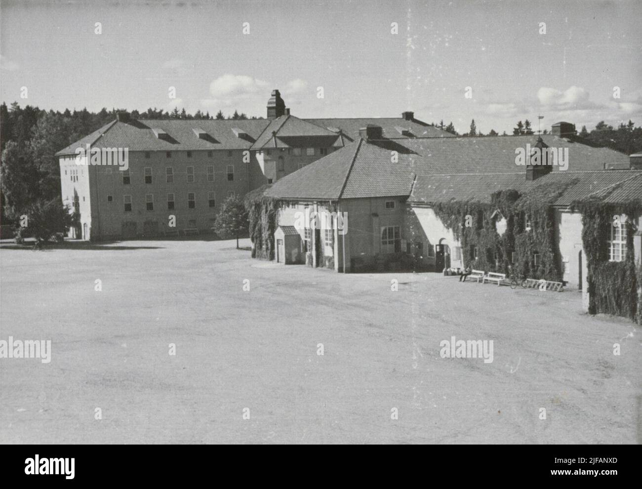 La zona delle caserme di Södermanland Regiment a Strängnäs. Foto Stock