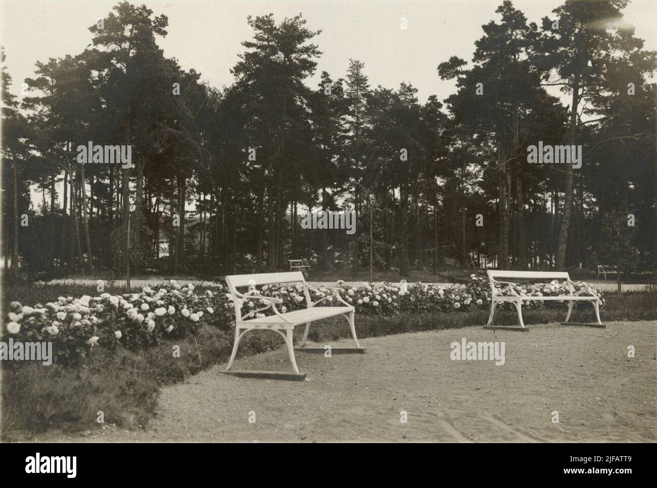 Area verde nella zona delle caserme, reggimento di Södermanland per il 10. Foto Stock