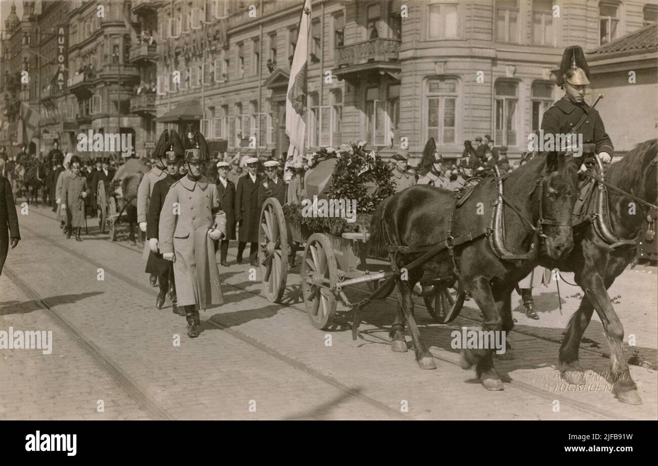 Processione di sepoltura. Foto Stock