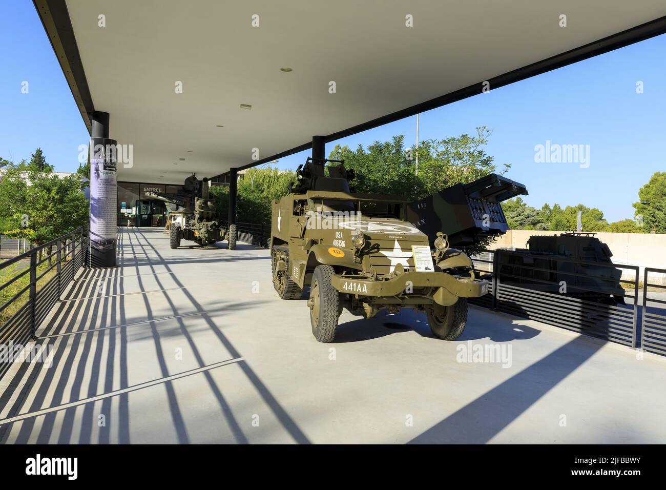 Francia, Var, Dracenie, Draguignan, avenue des Ecoles Militaires, Museo dell'artiglieria Foto Stock