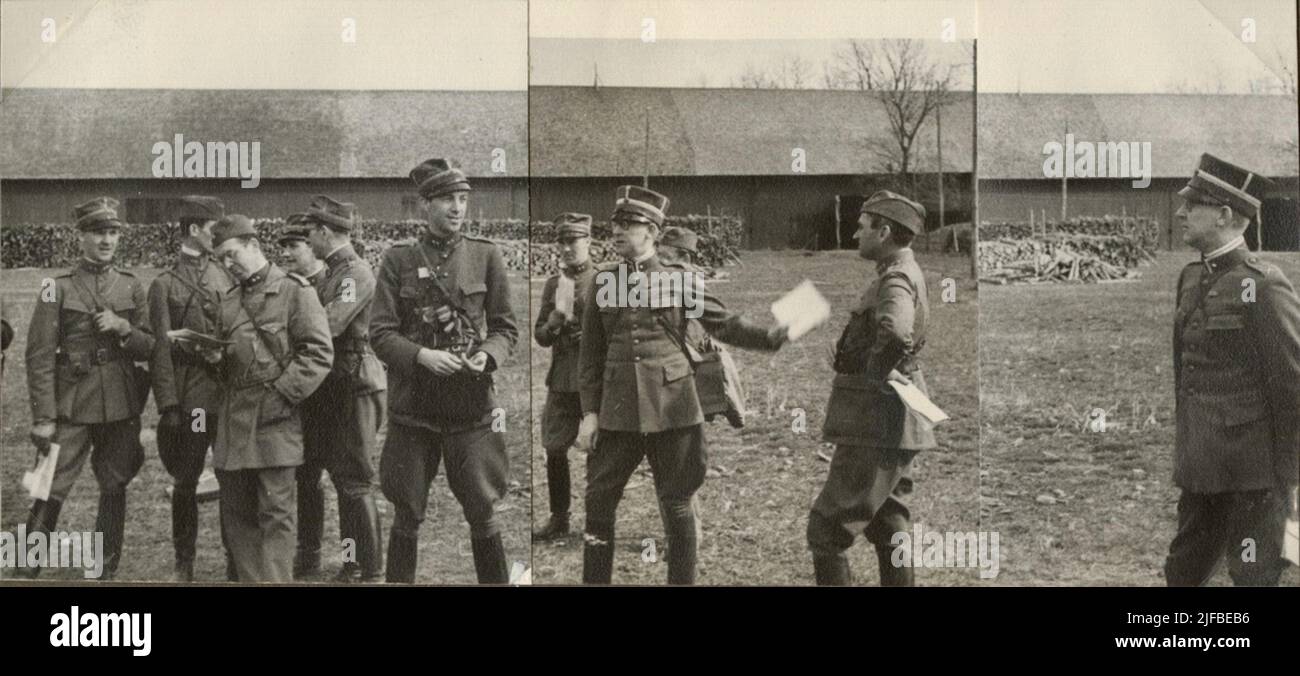 Esercizi sul campo di AEH nel Norrtälje aprile 26-30 1938. Foto Stock