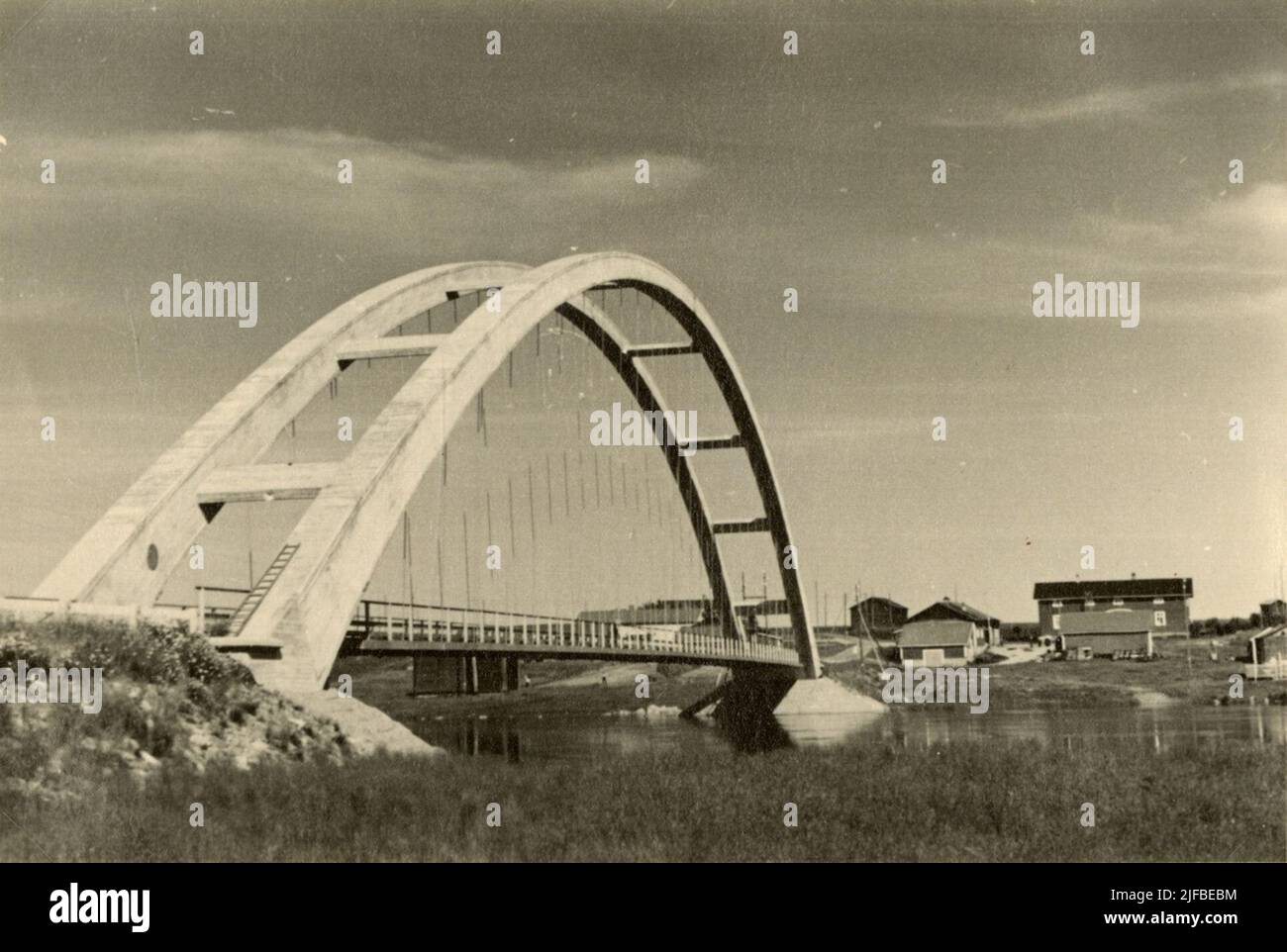 Andata e ritorno 19 luglio. Betongbro a Tärendo. Foto Stock