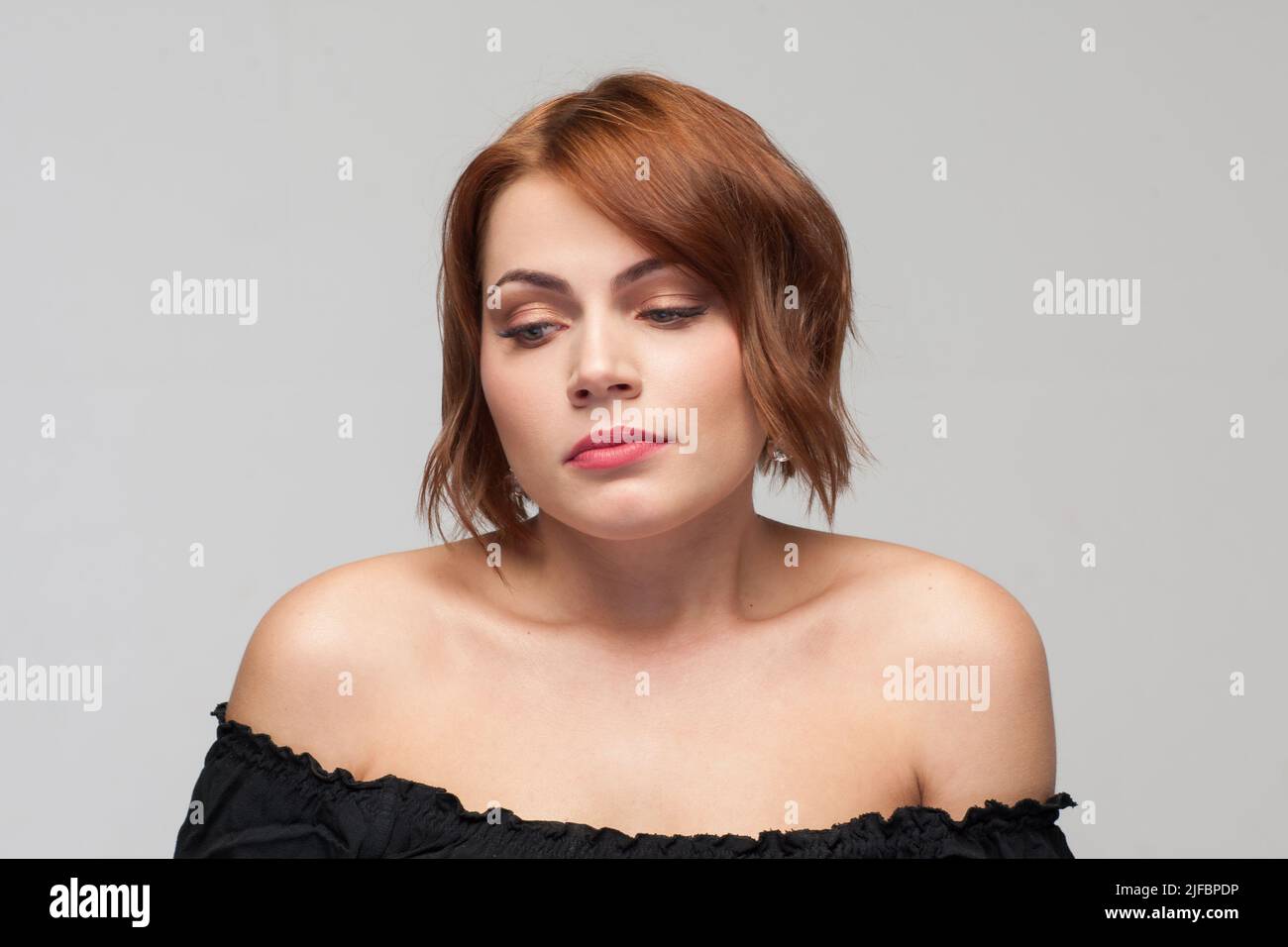 Solitudine femminile. Problemi nei rapporti Foto Stock