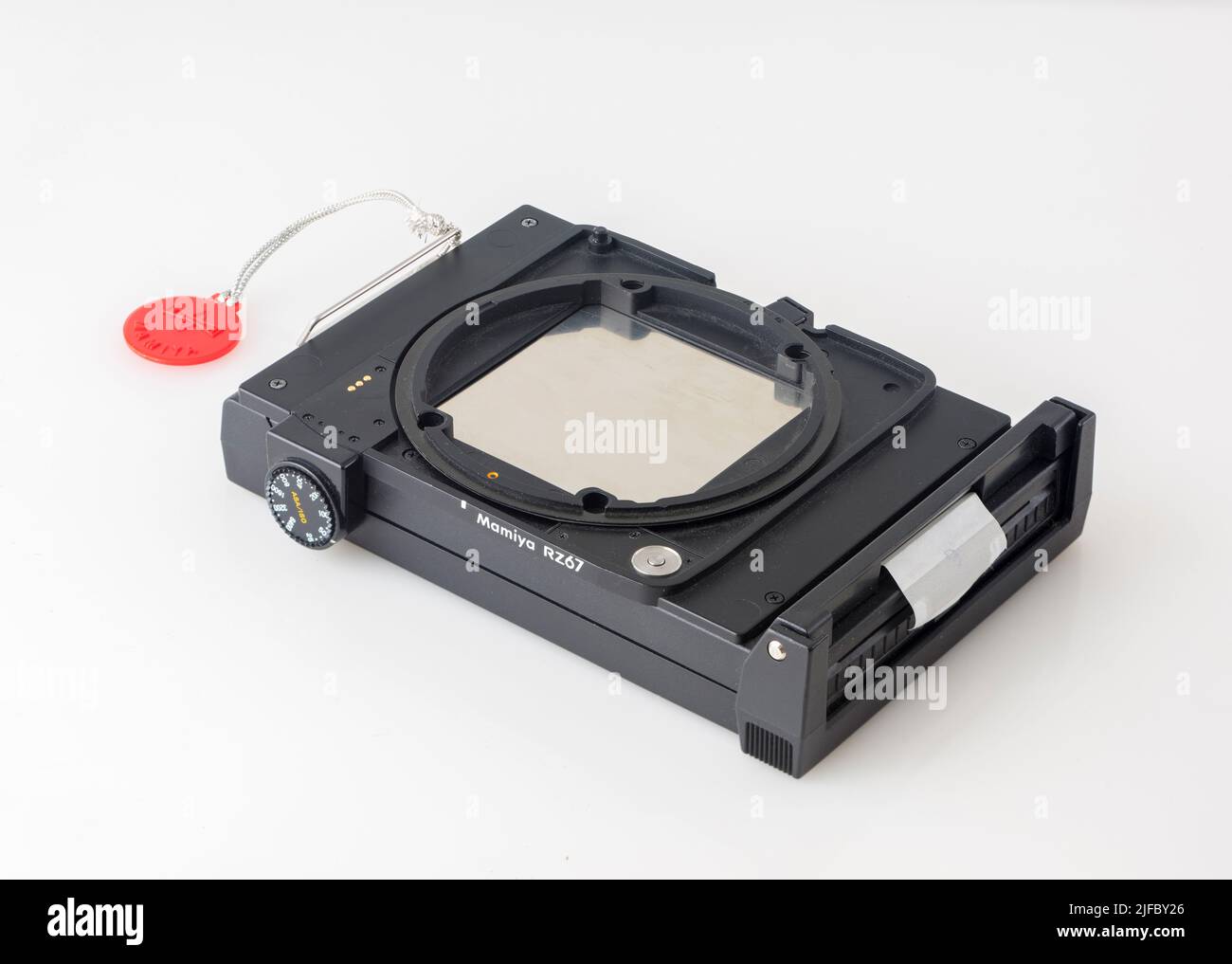 Retro polaroid vintage per una telecamera per film di formato medio Mamiya RZ67. Foto Stock