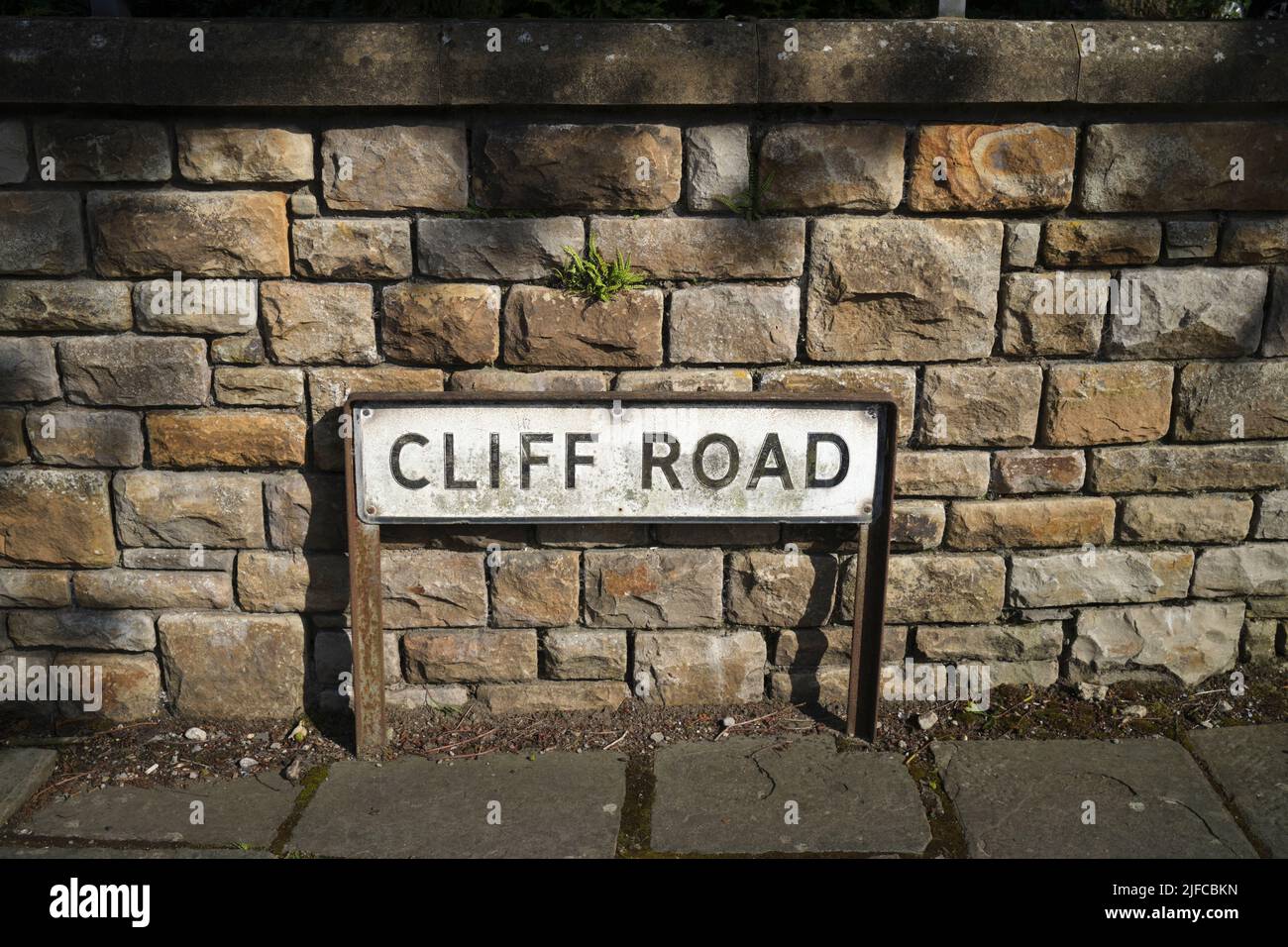 Cliff Road Penarth, Galles del Sud, Regno Unito Foto Stock