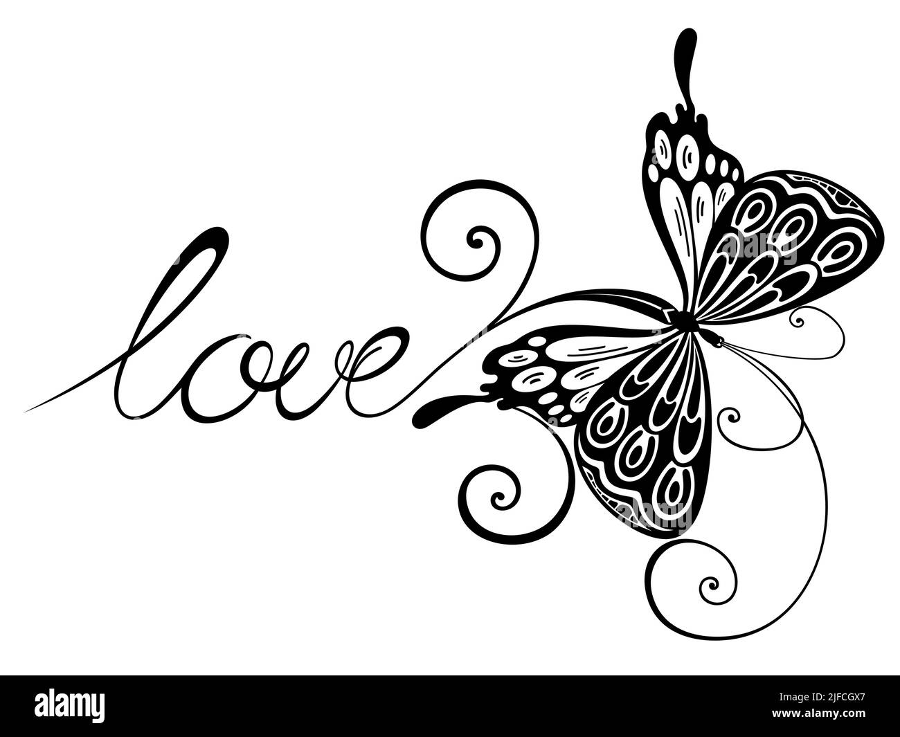Amore farfalla Foto e Immagini Stock in Bianco e Nero - Alamy
