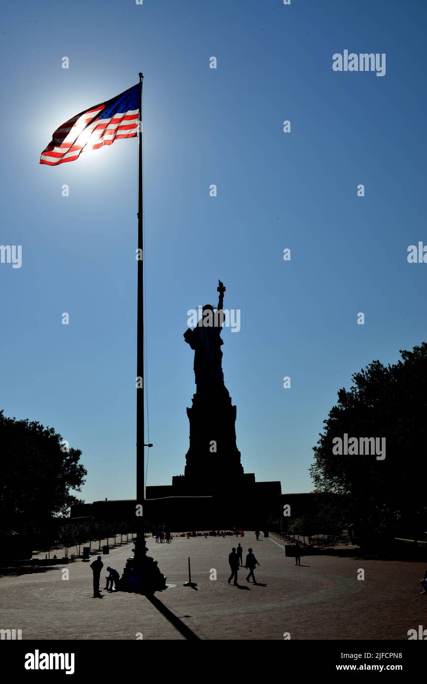 New York City. Liberty Island Foto Stock