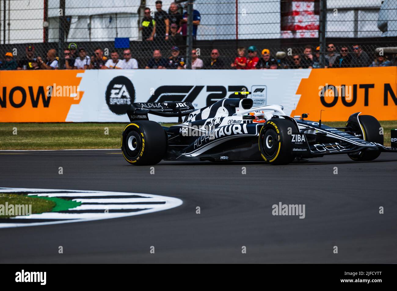 SILVERSTONE, Inghilterra, 01.JULY 2022;#22, Yuki TSUNODA, JAP, Team Scuderia Alpha Tauri, AT02, HONDA, RA620 motore Formula uno, GRAN Premio BRITANNICO F1 Foto Stock