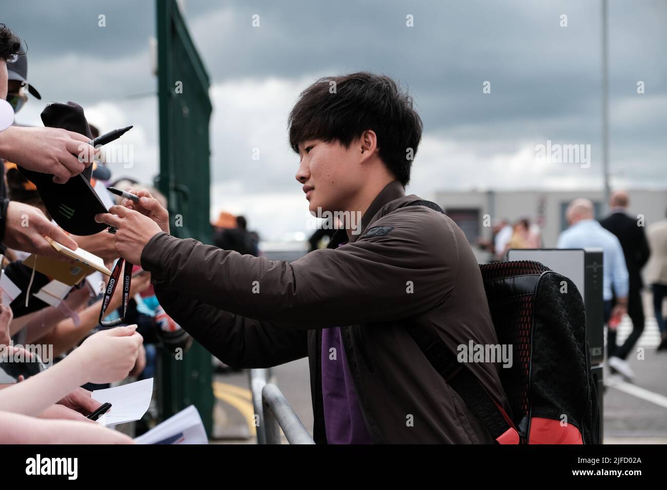 SILVERSTONE, Inghilterra, 01.JULY 2022;#22, Yuki TSUNODA, JAP, Team Scuderia Alpha Tauri, AT02, HONDA, RA620 motore Formula uno, GRAN Premio BRITANNICO F1 Foto Stock