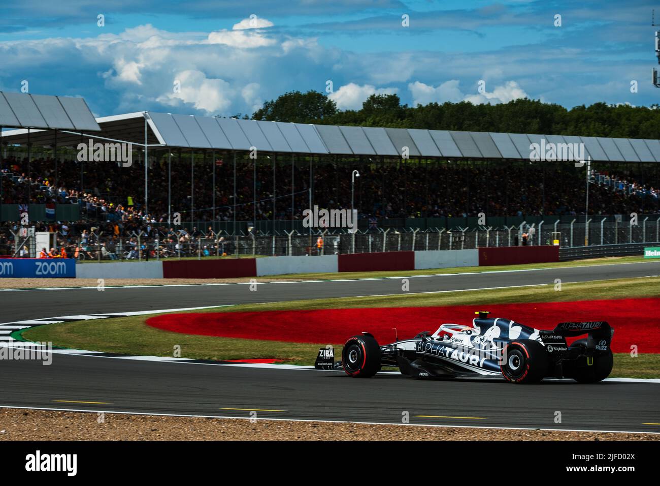 SILVERSTONE, Inghilterra, 01.JULY 2022;#22, Yuki TSUNODA, JAP, Team Scuderia Alpha Tauri, AT02, HONDA, RA620 motore Formula uno, GRAN Premio BRITANNICO F1 Foto Stock
