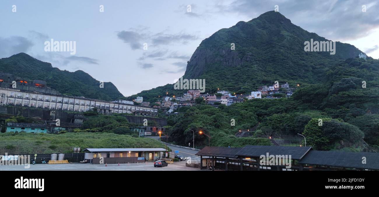 Shuinandong Refinery Site, New Taipei City - Jul 28, 2022 : Shuinandong Refinery Site, New Taipei City, Taiwan Foto Stock