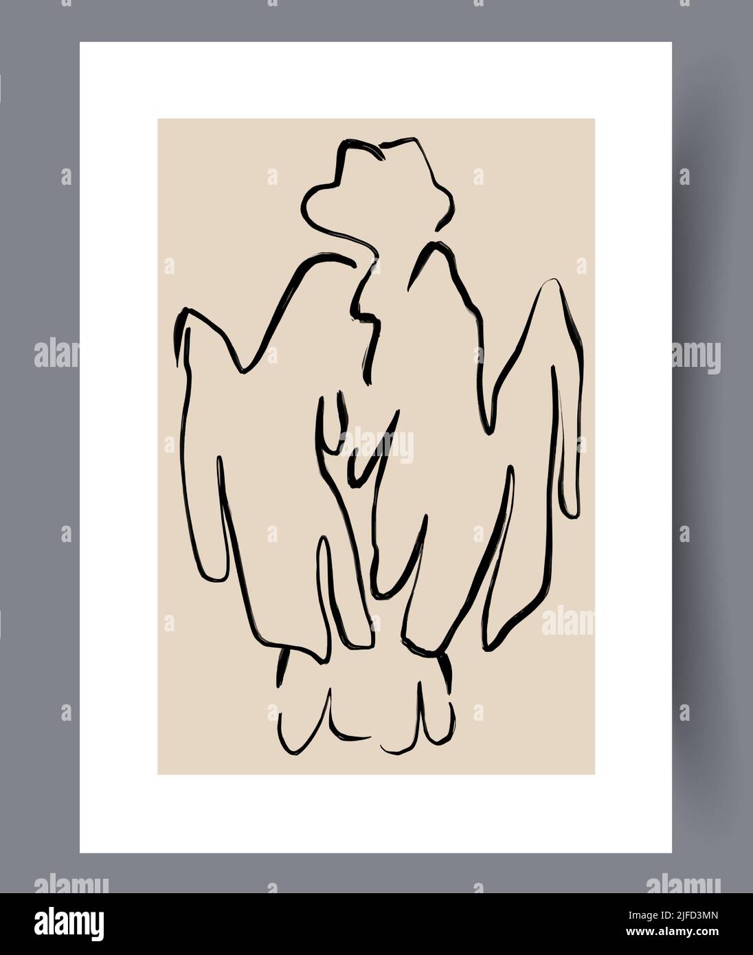 Design astratto di pareti d'arte moderna Illustrazione Vettoriale