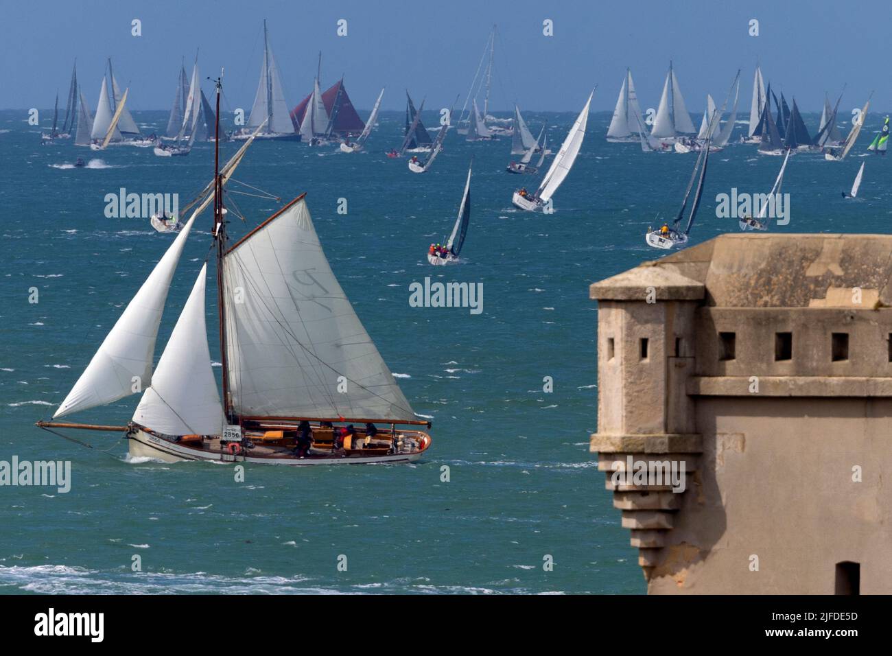 Round the Island Race,yacht,yacht,Cowes,Isola di Wight,Inghilterra,UK,Gran Bretagna,British, 2022, Foto Stock