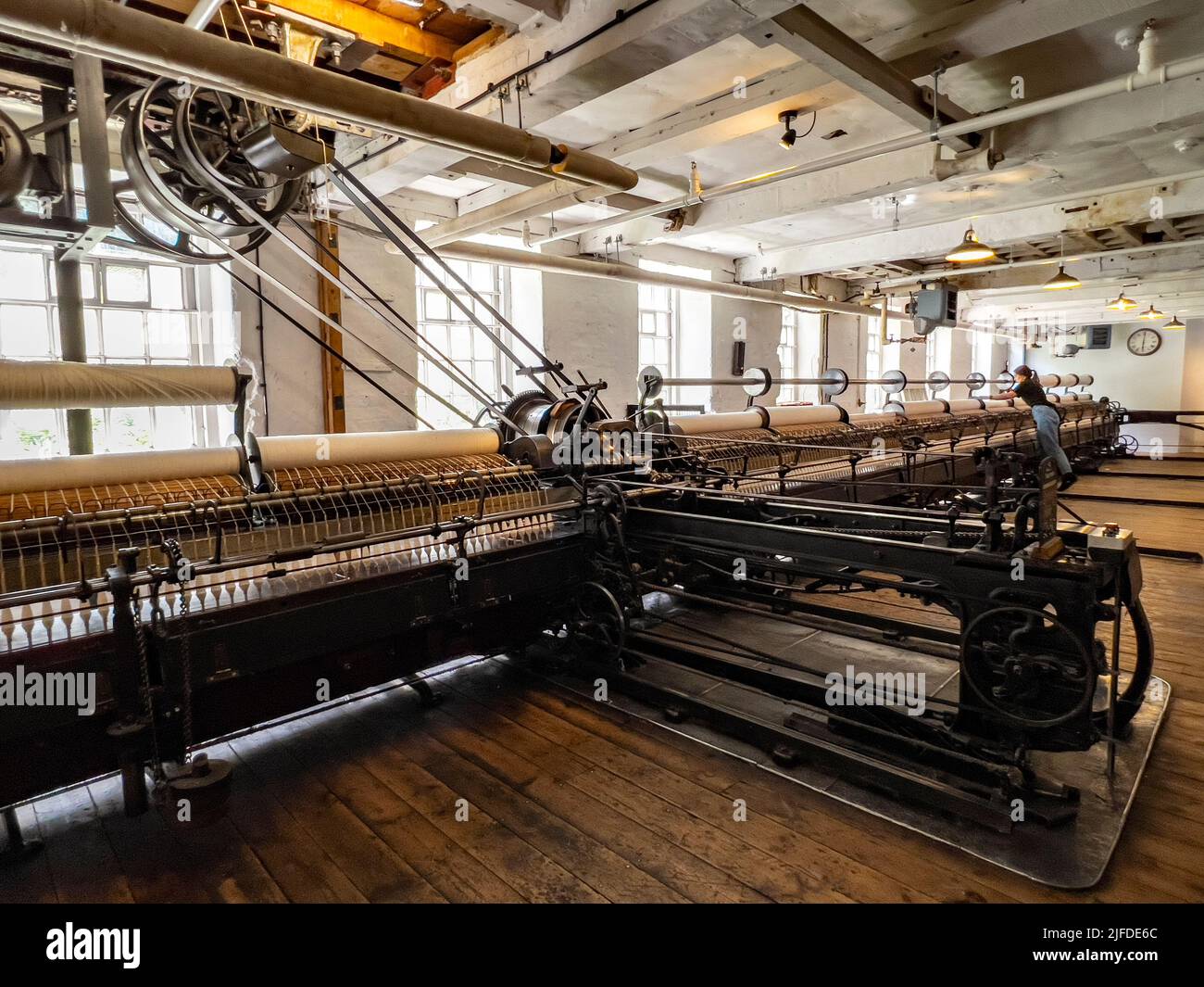 Cave Bank Mill (noto anche come Styal Mill) in Styal, Cheshire, nel nord-ovest dell'Inghilterra. E' una delle fabbriche tessili meglio conservate di Industrie Industrie Industrie Industrie Foto Stock