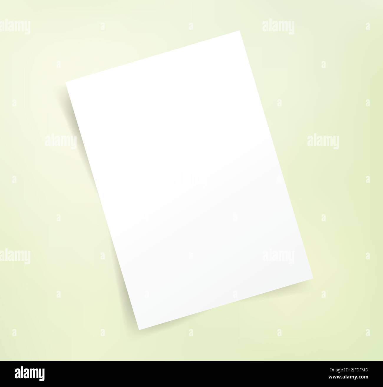 Bianco vuoto isolato semplice Mockup modello Poster biglietto da visita Banner volantino invito Pamphlet Illustrazione realistica Illustrazione Vettoriale