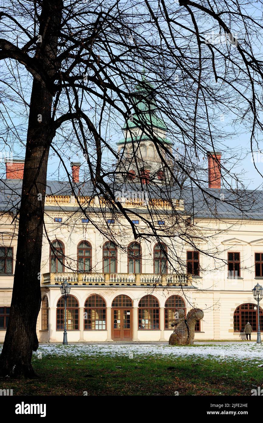 Palazzo Asburgo a Żywiec, Zywiec, Polonia, Beskidy, Cieszyn Slesia Foto Stock