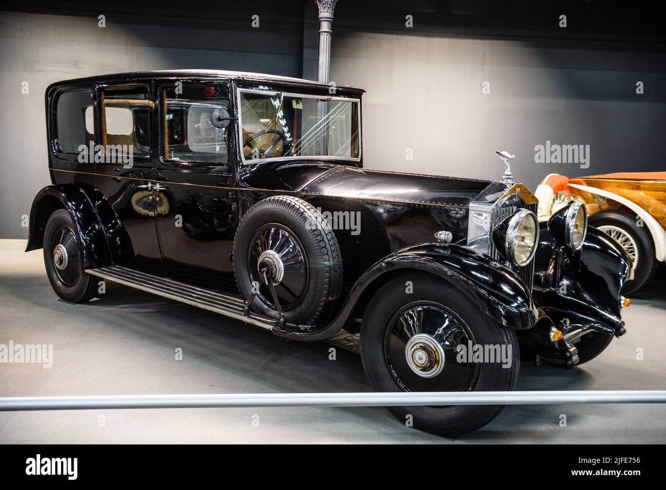 SINSHEIM, GERMANIA - mai 2022: Black Rolls-Royce Phantom II 2 1934 120ps Foto Stock