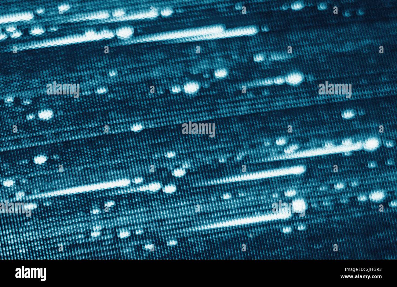 Statico su uno schermo CRT Foto Stock