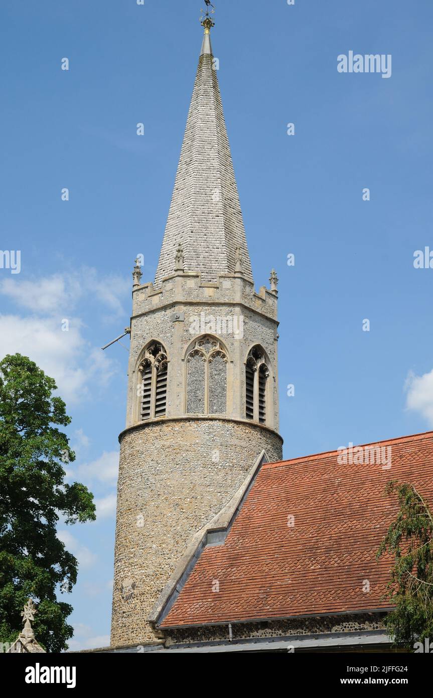 Chiesa di Sant'Andrea, Quidenham., Norfolk Foto Stock