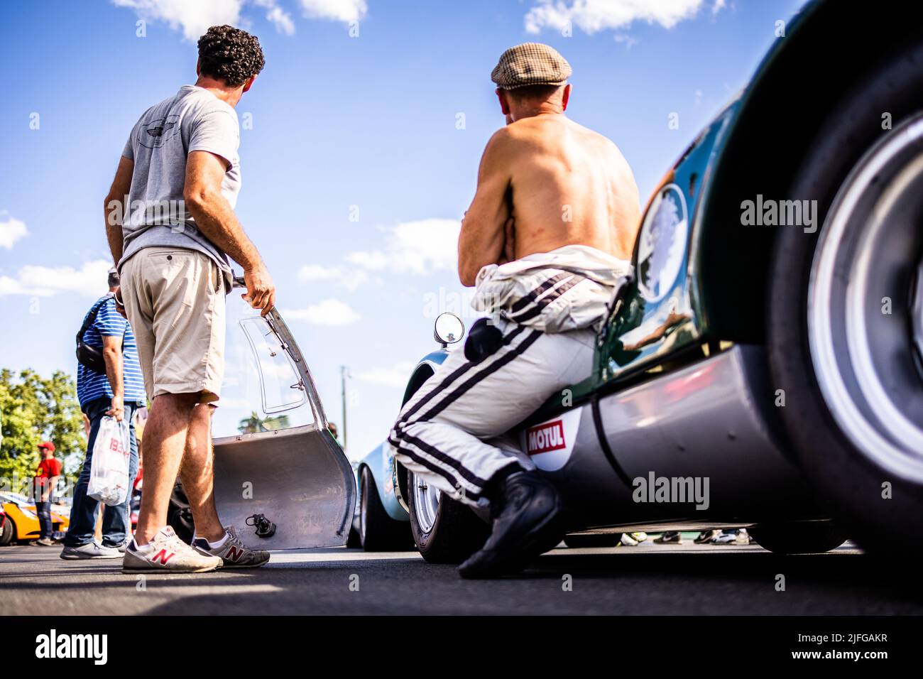 11 TROUILLARD / RONDONI (FR), Porsche 906 / 1966 durante il le Mans Classic 2022 dal 30 giugno al 3 luglio 2022 sul circuito des 24 Heures du Mans, a le Mans, Francia - Foto Damien Saulnier / DPPI Foto Stock
