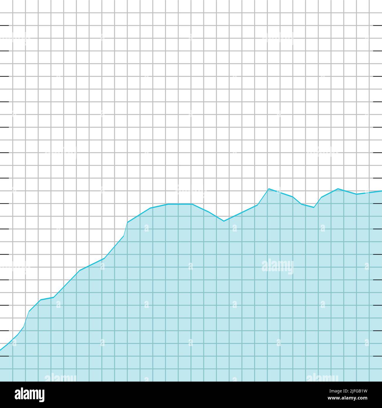 Scala istogramma per mercato valutario, grafico a onda lineare. Illustrazione vettoriale. Idea dei dati finanziari moderni, infografica ondulata, analisi della valuta di mercato, busin Illustrazione Vettoriale