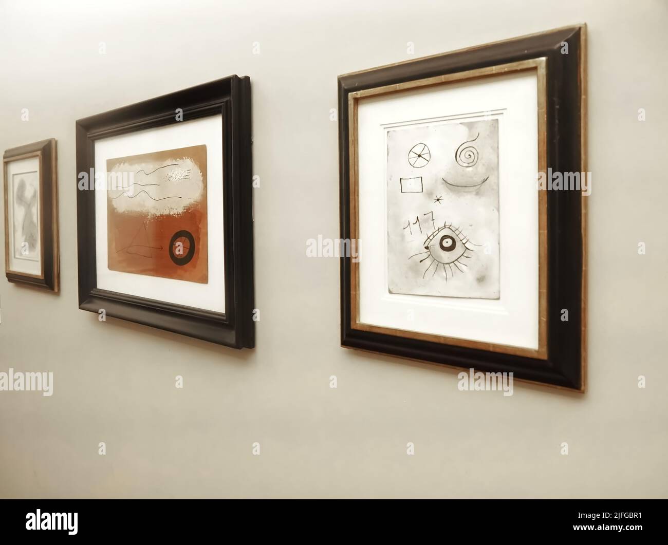 All'interno del museo Serralves a Porto - Mostra Jean Miro Foto Stock