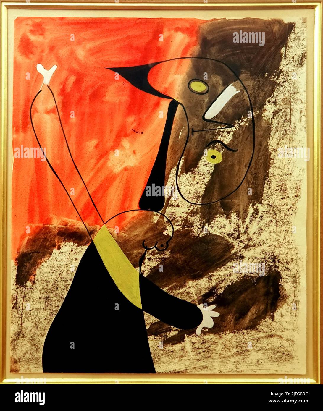 All'interno del museo Serralves a Porto - Mostra Jean Miro Foto Stock