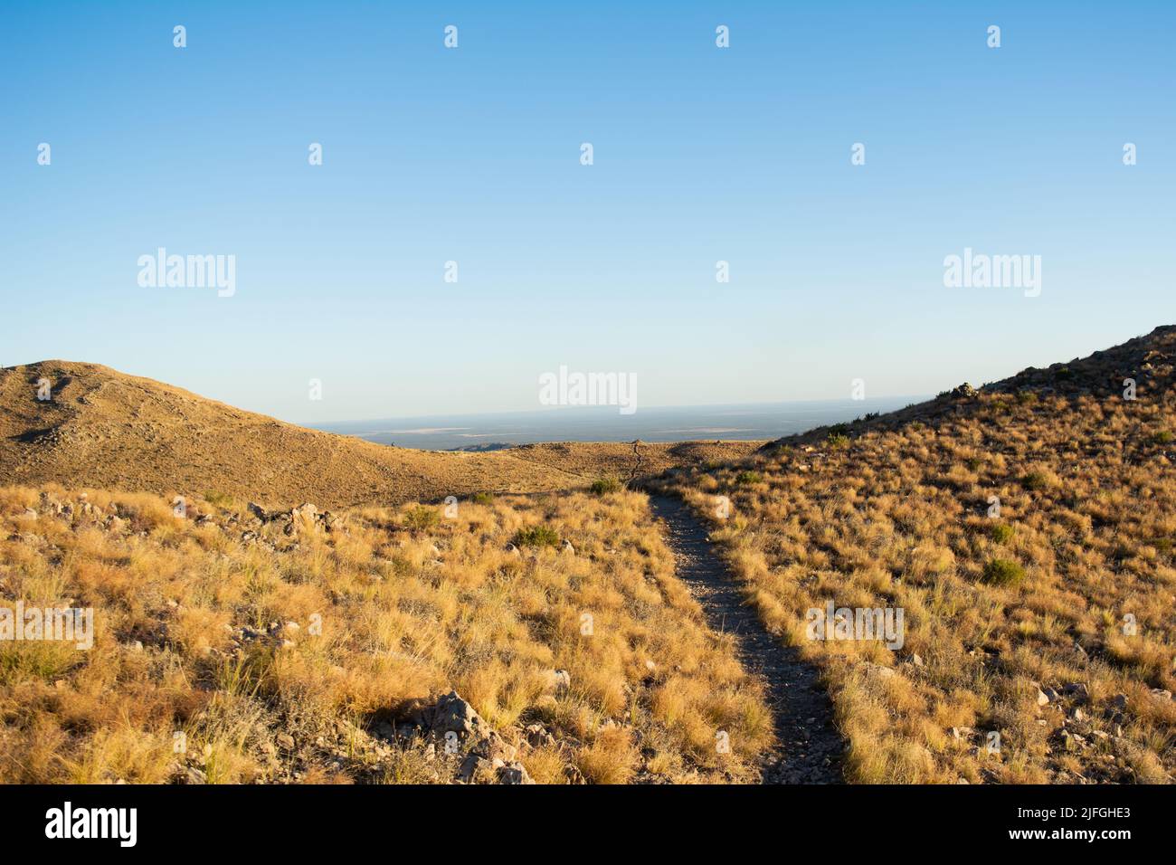 sentiero nelle sierras in autunno. san luis, argentina Foto Stock