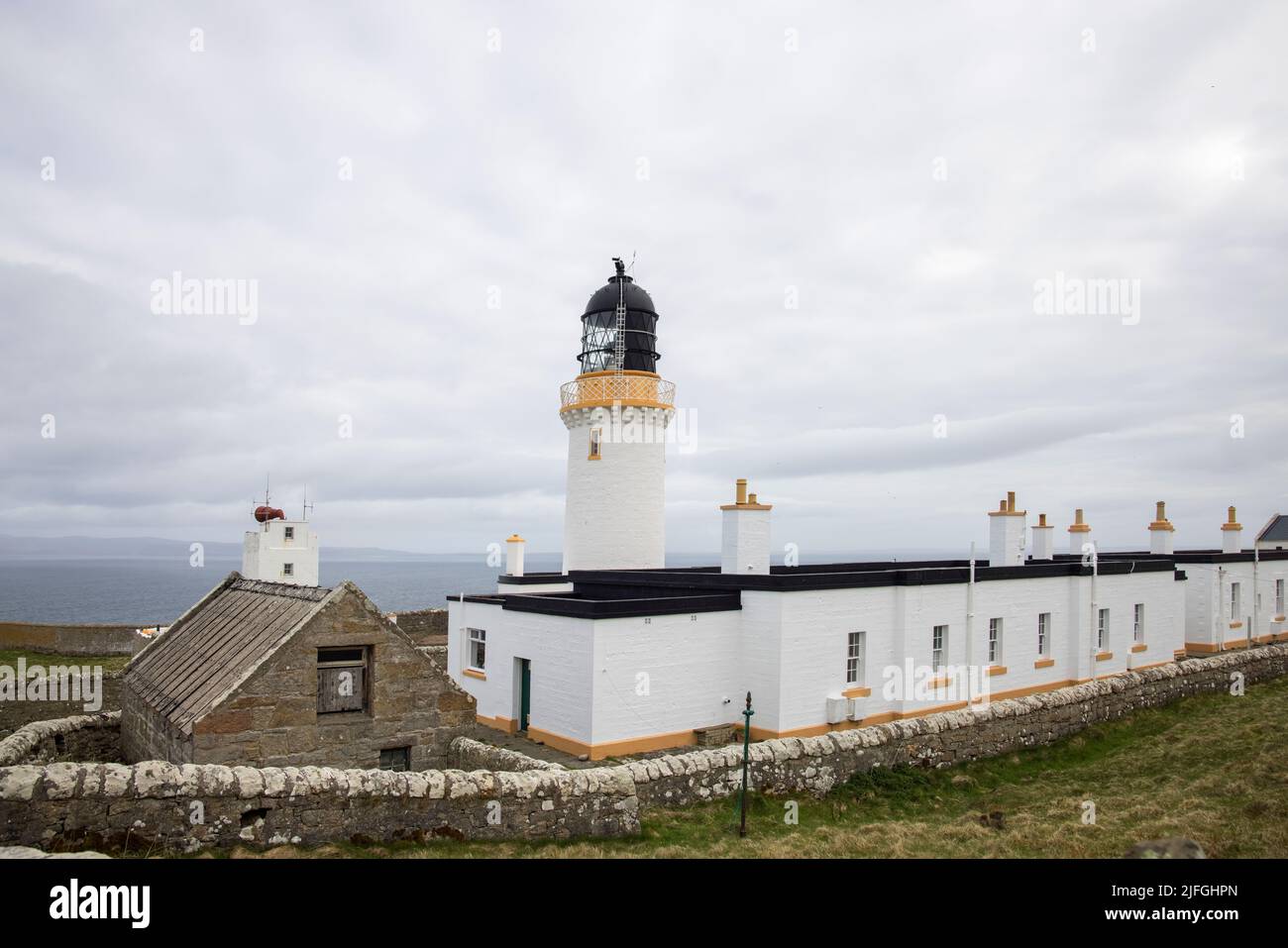 faro a dunnet dirigersi verso il punto più a nord sulla gran bretagna continentale scozia Foto Stock