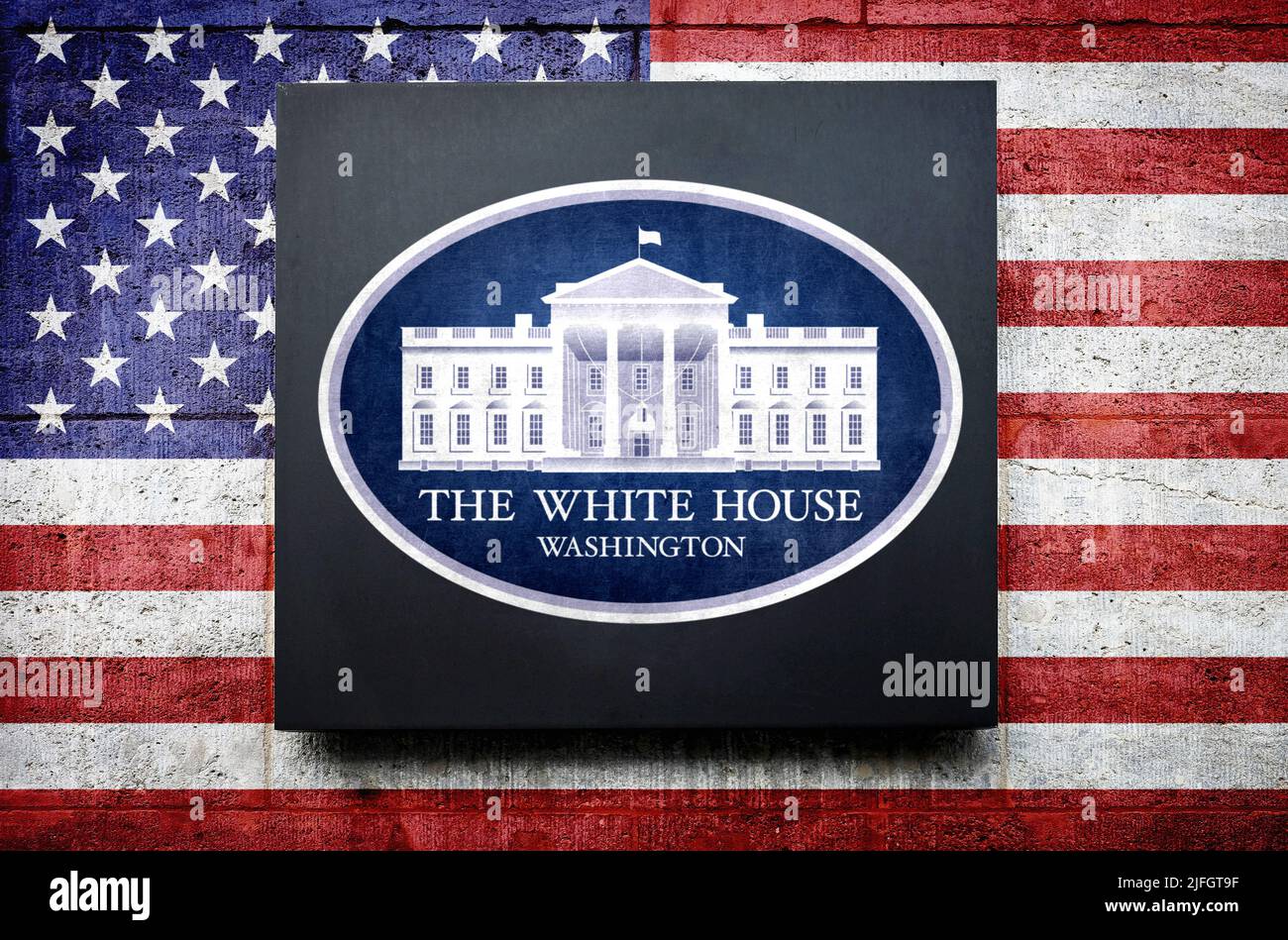 La casa bianca Foto Stock