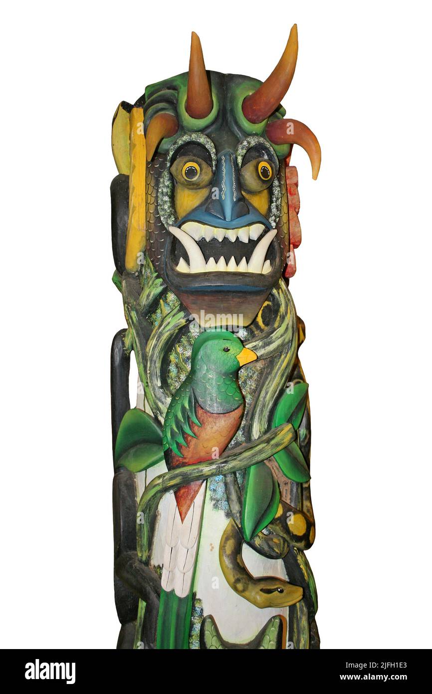 Boruca maschera indiana, Costa Rica Foto Stock