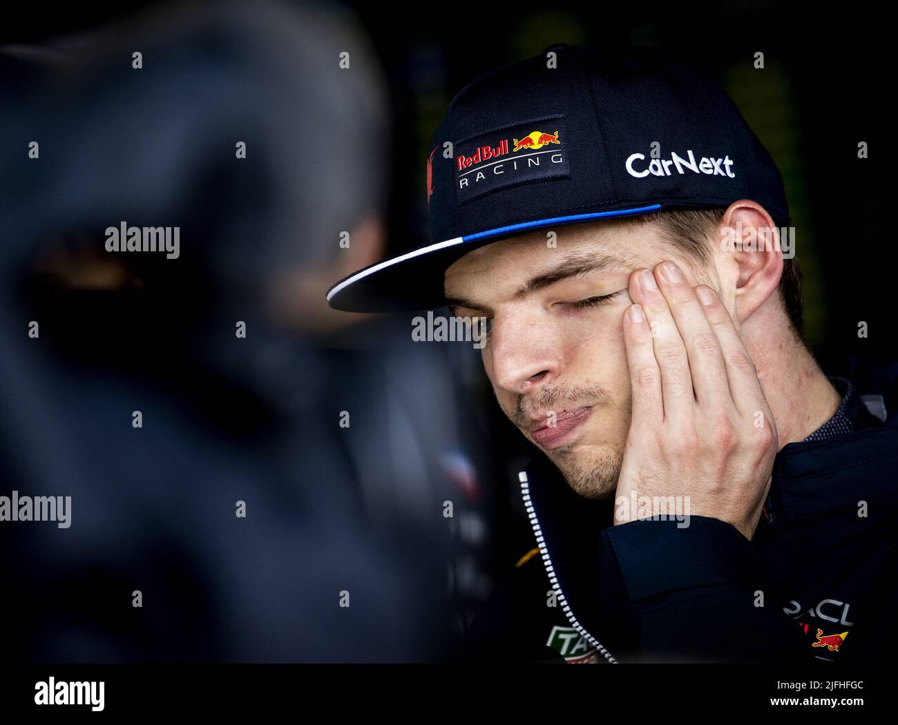 Silverstone, Regno Unito. 3rd luglio 2022. NORTHAMPTON - Max Verstappen dopo il Gran Premio di Gran Bretagna F1 a Silverstone il 3 luglio 2022 a Northampton, Inghilterra. REMKO DE WAAL Credit: ANP/Alamy Live News Foto Stock