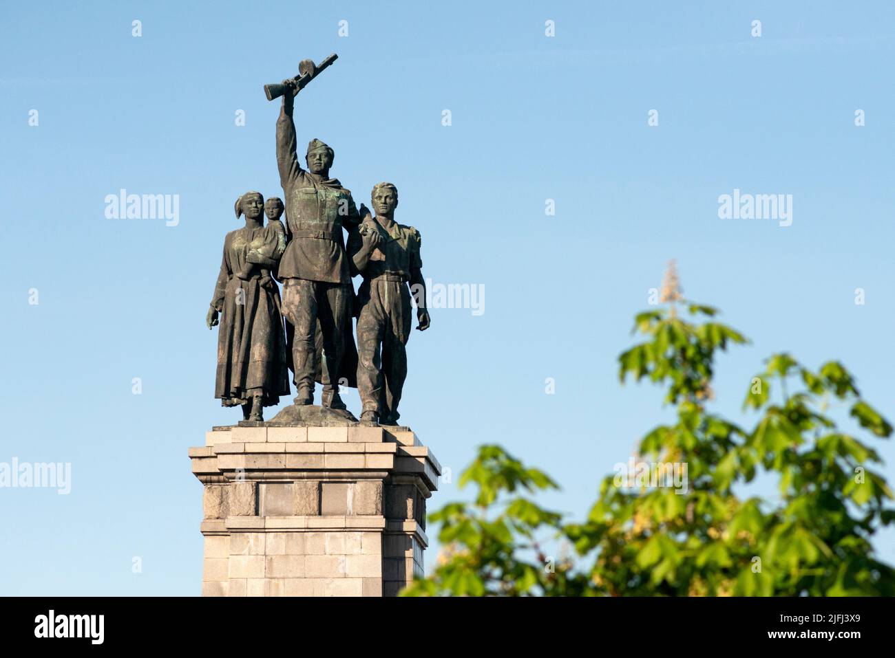 Sofia Bulgaria Monumento all'Armata Rossa sovietica a Sofia, Bulgaria, Balcani, Europa orientale, UE Foto Stock