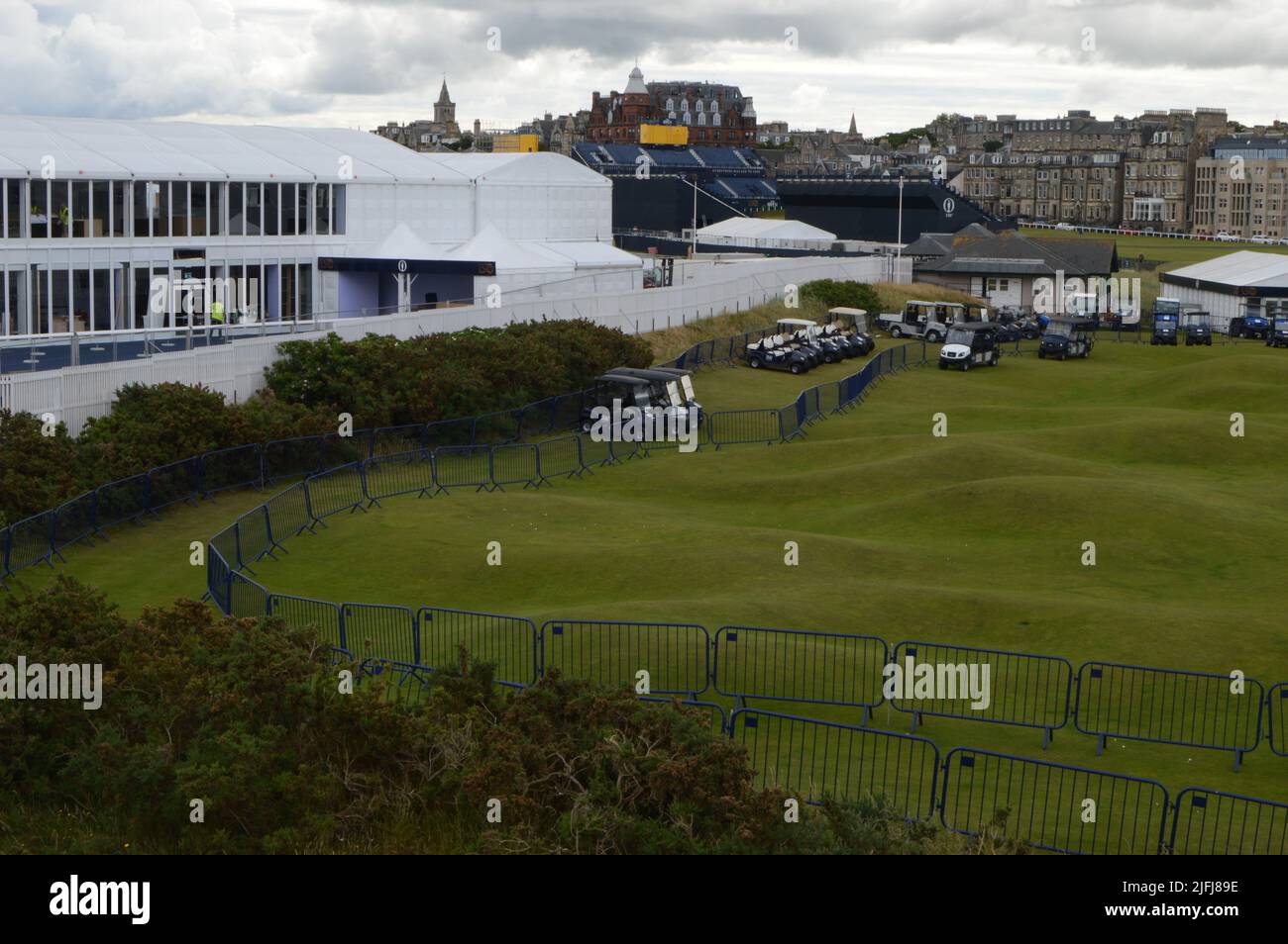 150th Open Golf Tournament St Andrews 2022, The Open Clubhouse, 8 giorni prima del torneo Foto Stock