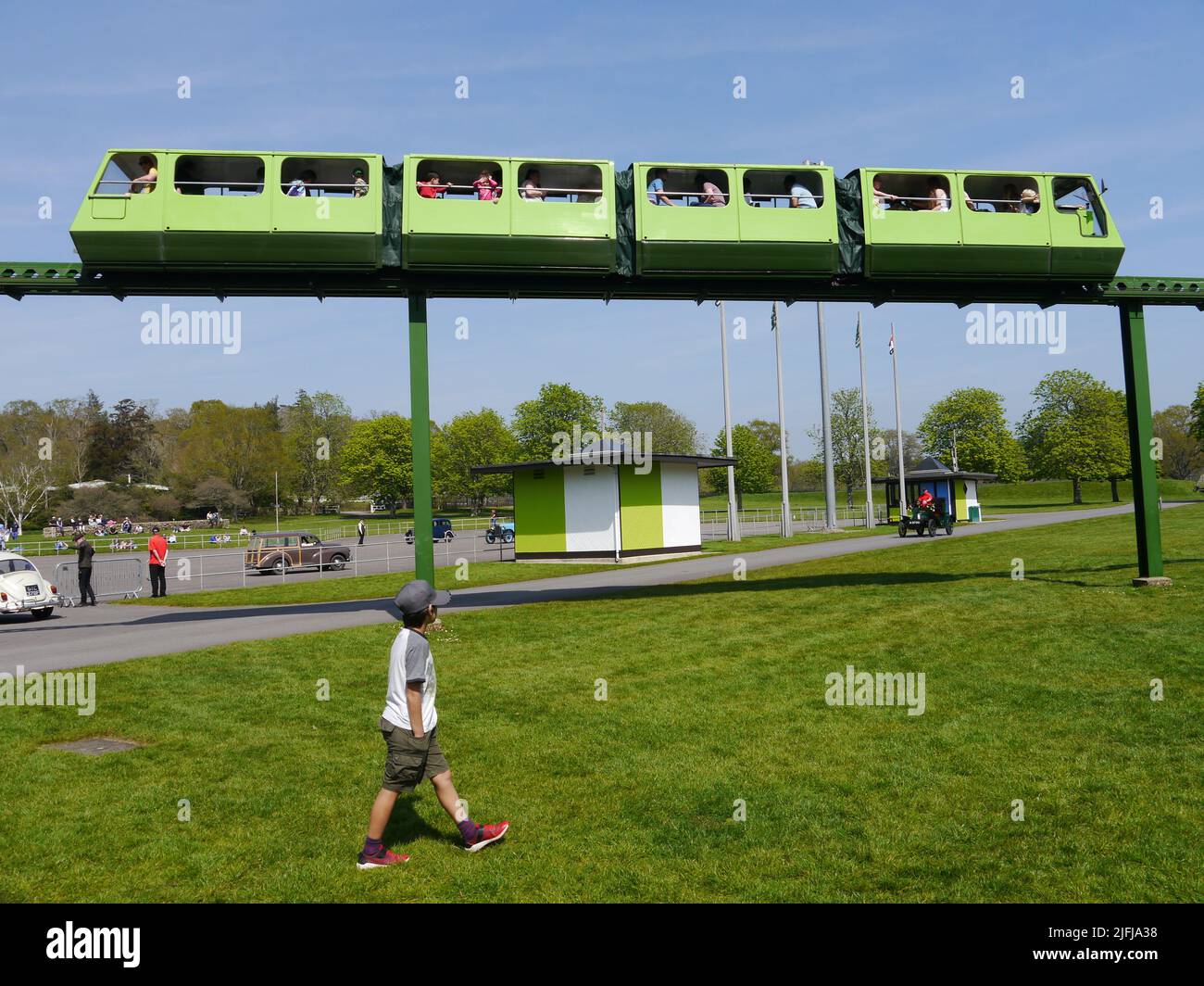 La monorotaia al museo nazionale del motore Beaulieu, Inghilterra Foto Stock