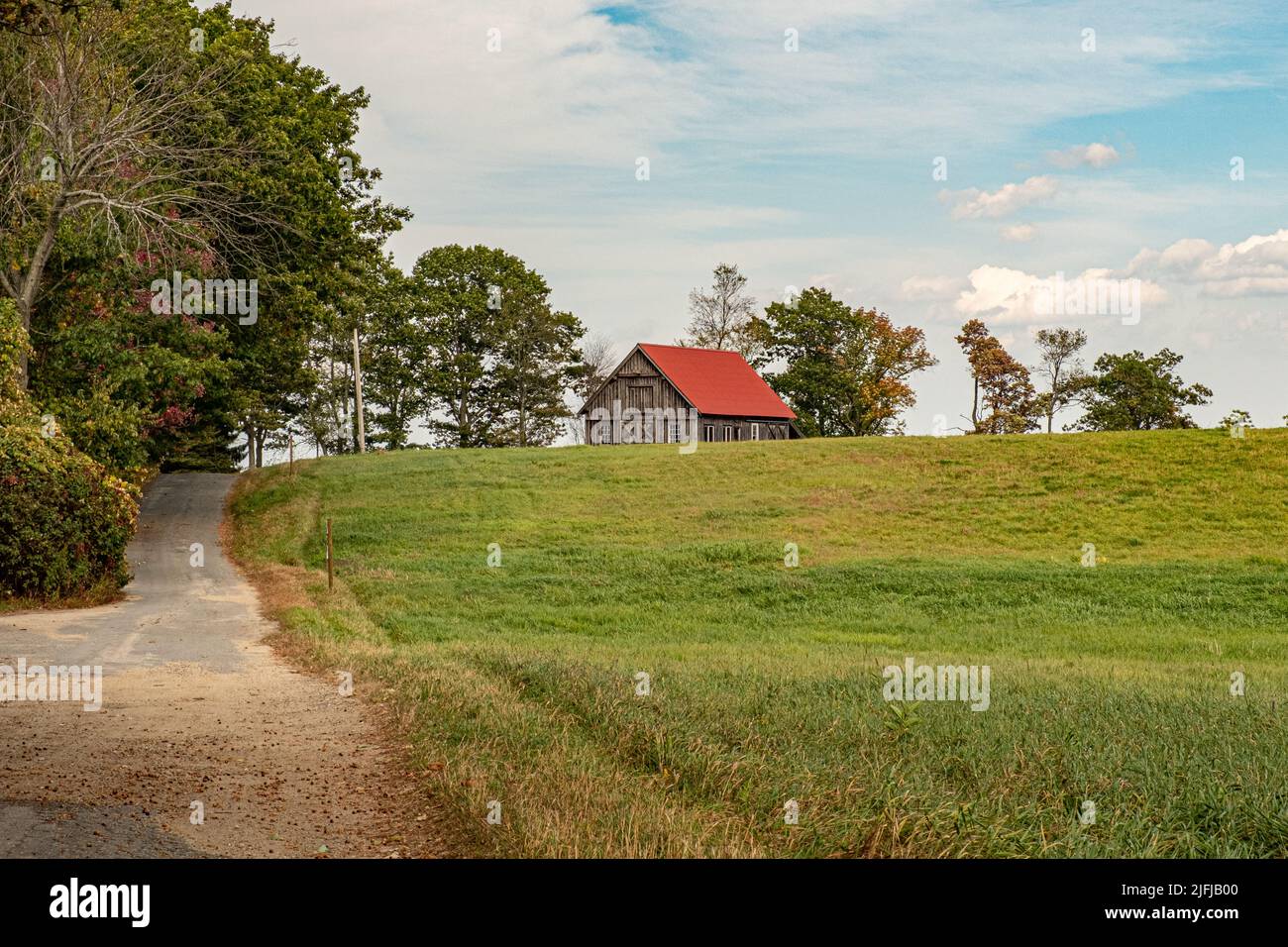 Un granaio in una fattoria a Templeton, Massachusetts Foto Stock