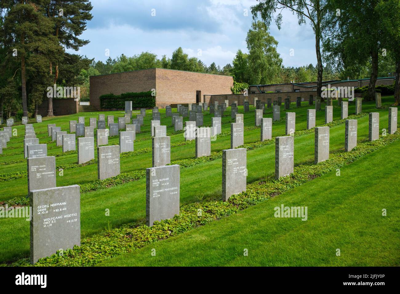 Cannock Chase Cimitero militare Deutscher Soldatenfriedhof 1914 - 1918 & 1939 - 1945 Foto Stock