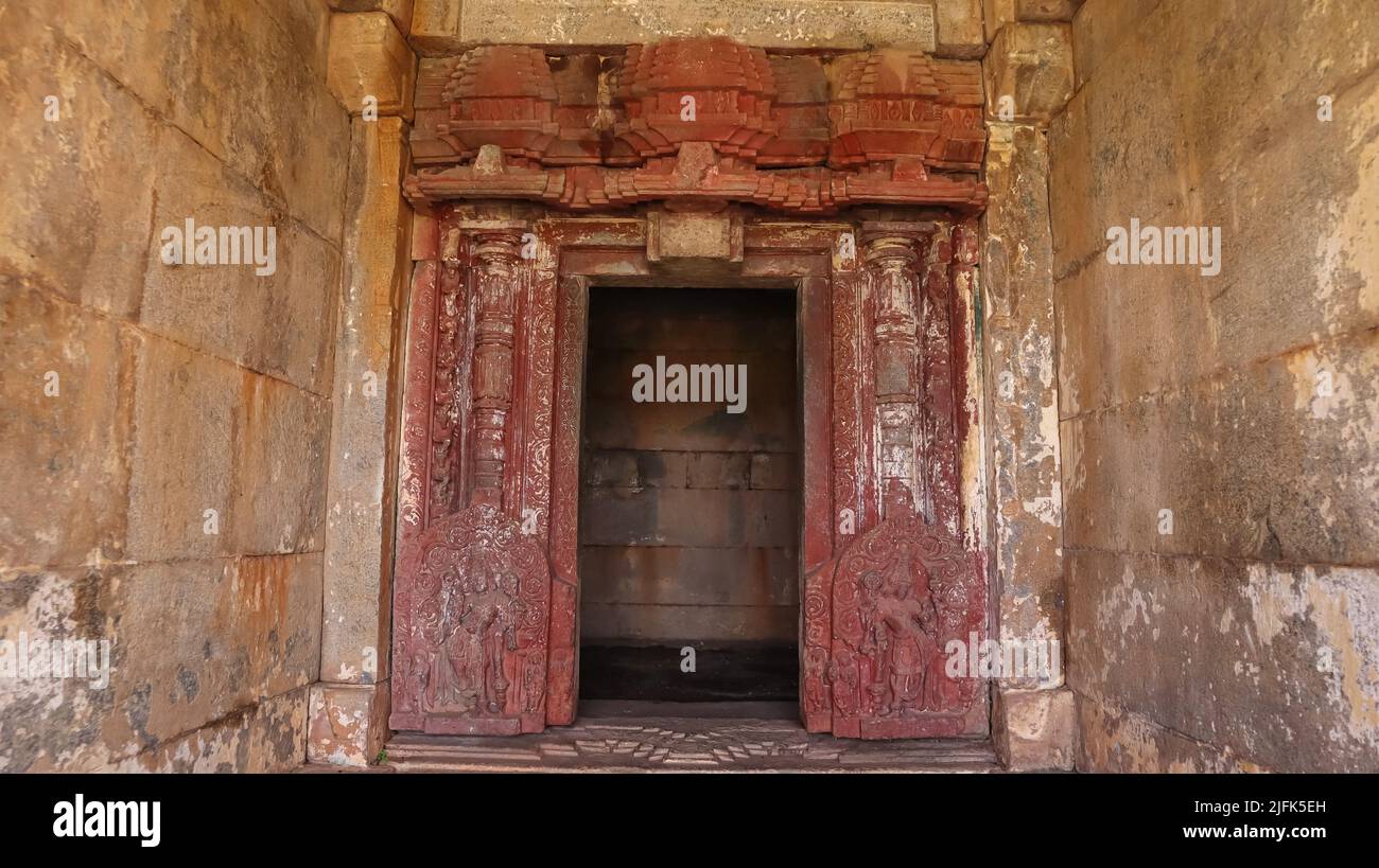 Antico Tempio di Mahadeva, Itagi, Koppal, Karnataka, India. Foto Stock