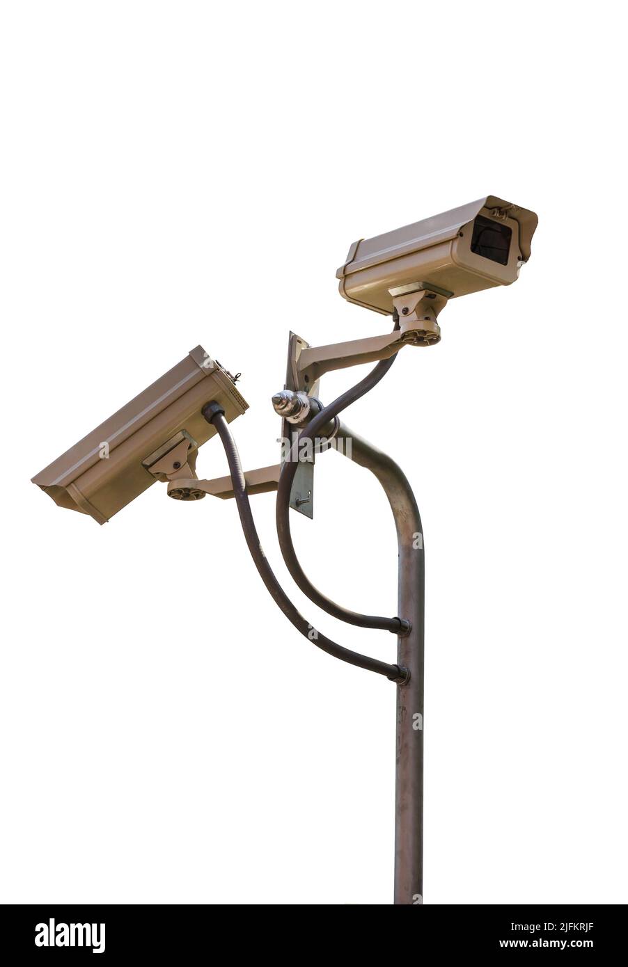 Videosorveglianza CCTV con telecamera di sicurezza Foto Stock