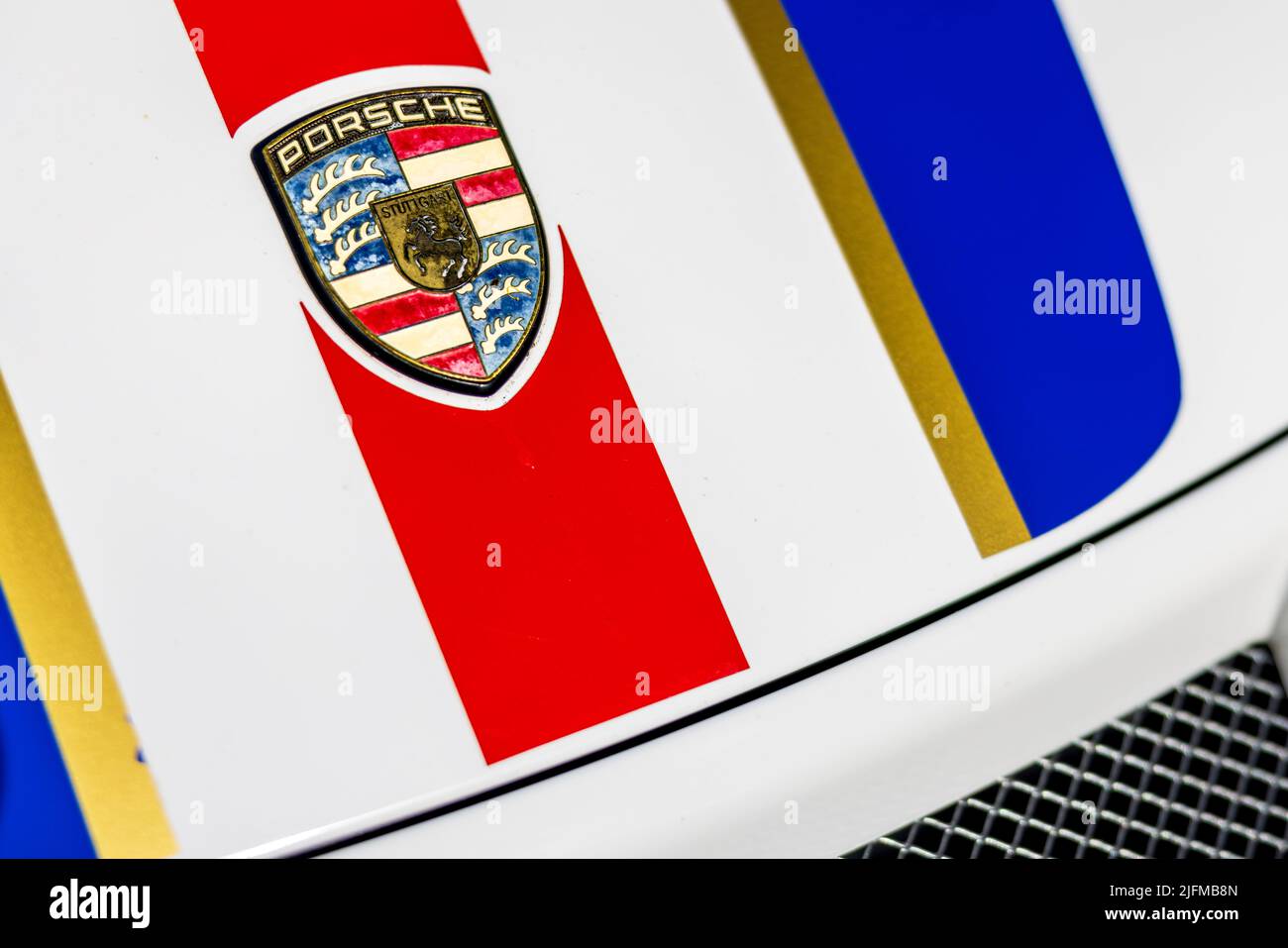 2009 badge del cofano Porsche 911 GT3 Foto Stock