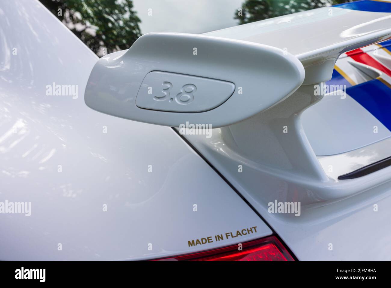2009 spoiler posteriore Porsche 911 GT3 Foto Stock
