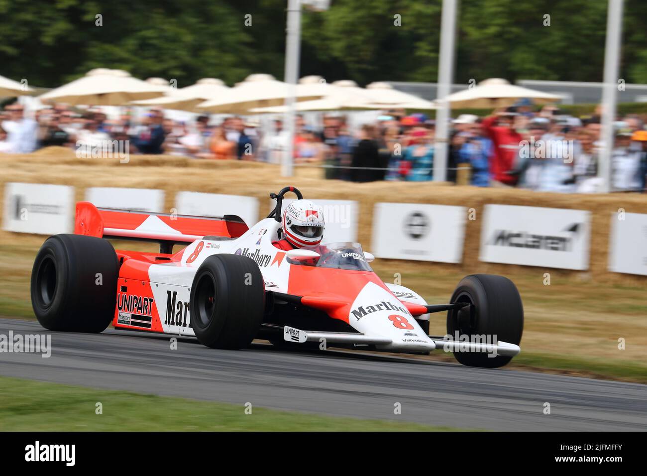 Auto da corsa McLaren F1 al Festival of Speed 2022 di Goodwood, Sussex, Regno Unito Foto Stock