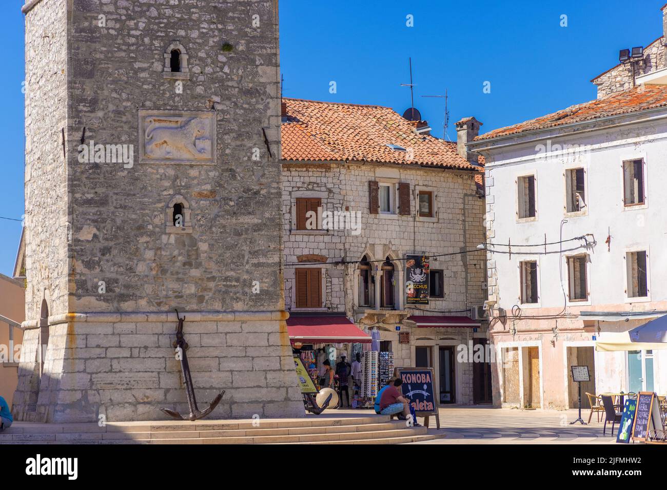 Città di Umago, Istra, Croazia Foto Stock