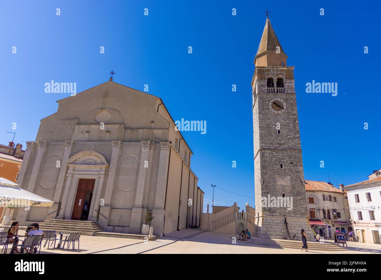 Città di Umago, Istra, Croazia Foto Stock