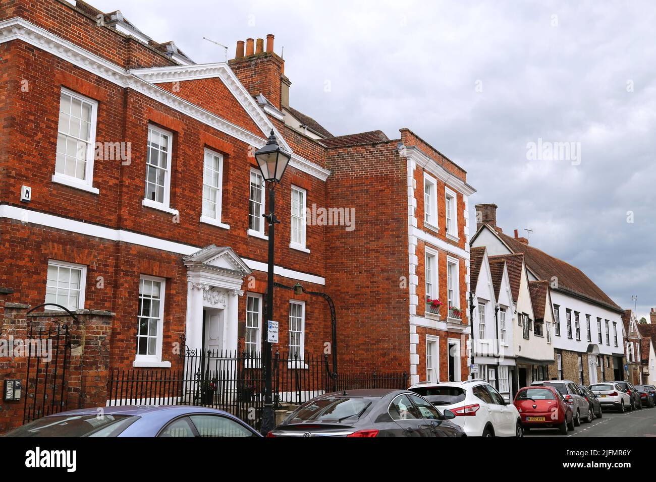 East St Helen's Street, Abingdon (sul Tamigi), Oxfordshire, Inghilterra, Gran Bretagna, Regno Unito, Regno Unito, Europa Foto Stock