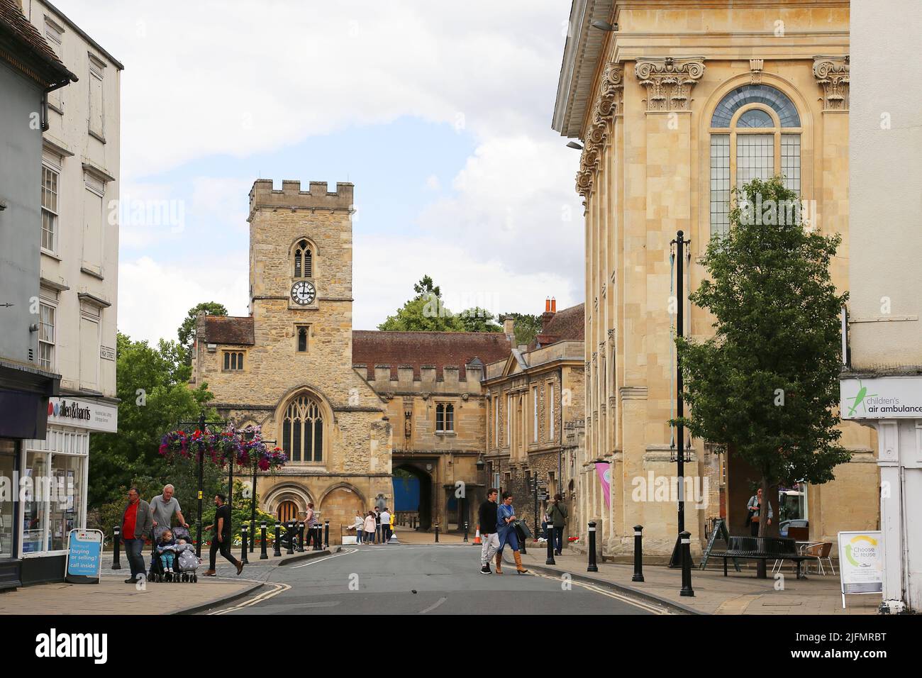 Market Place, Abingdon (sul Tamigi), Oxfordshire, Inghilterra, Gran Bretagna, Regno Unito, Regno Unito, Europa Foto Stock