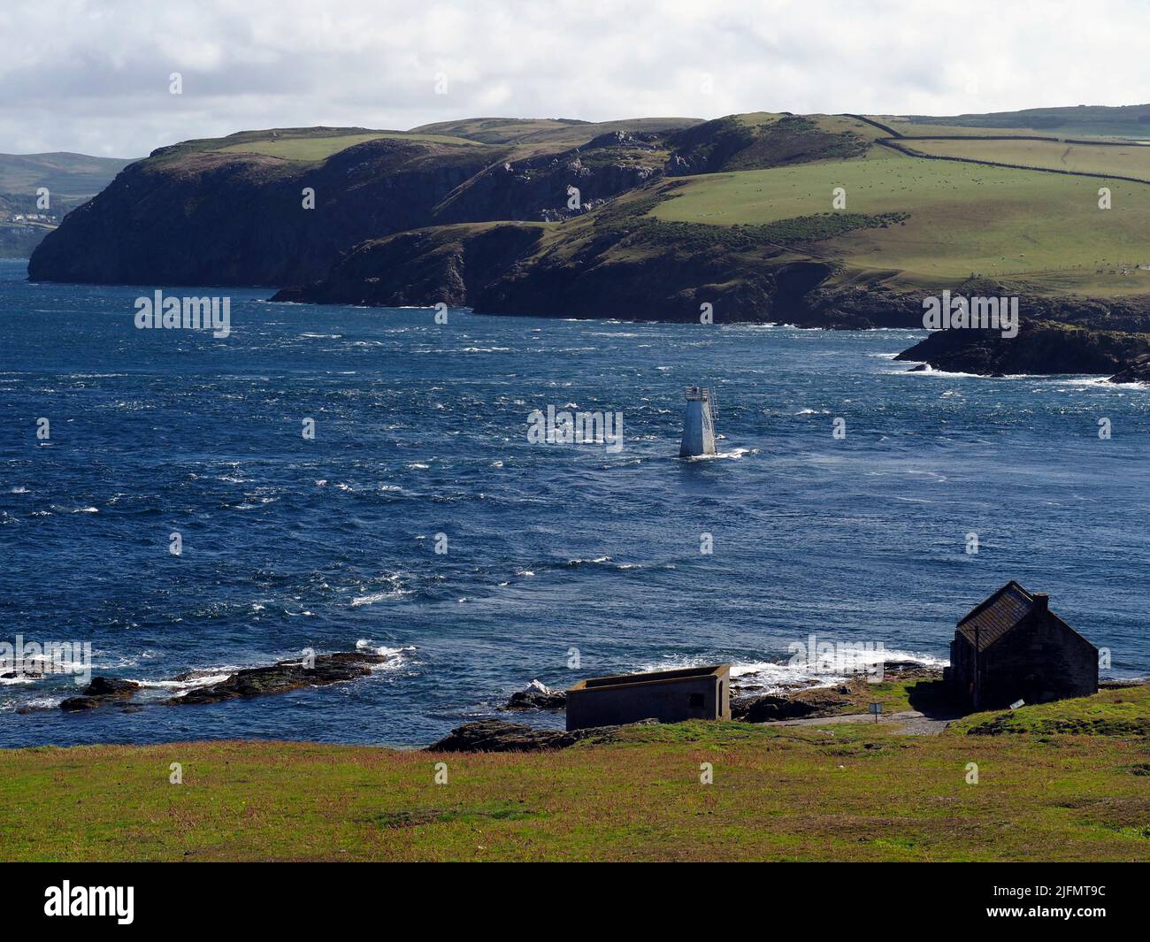 Calf Sound, Isola di Man Foto Stock