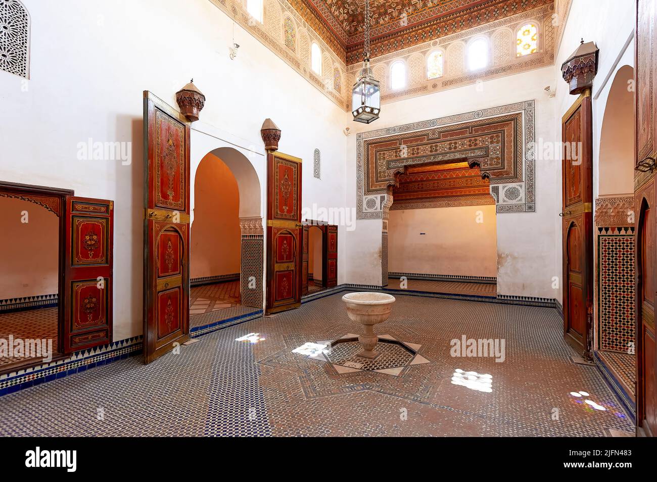 Marocco Marrakech. Il Palazzo Bahia Foto Stock