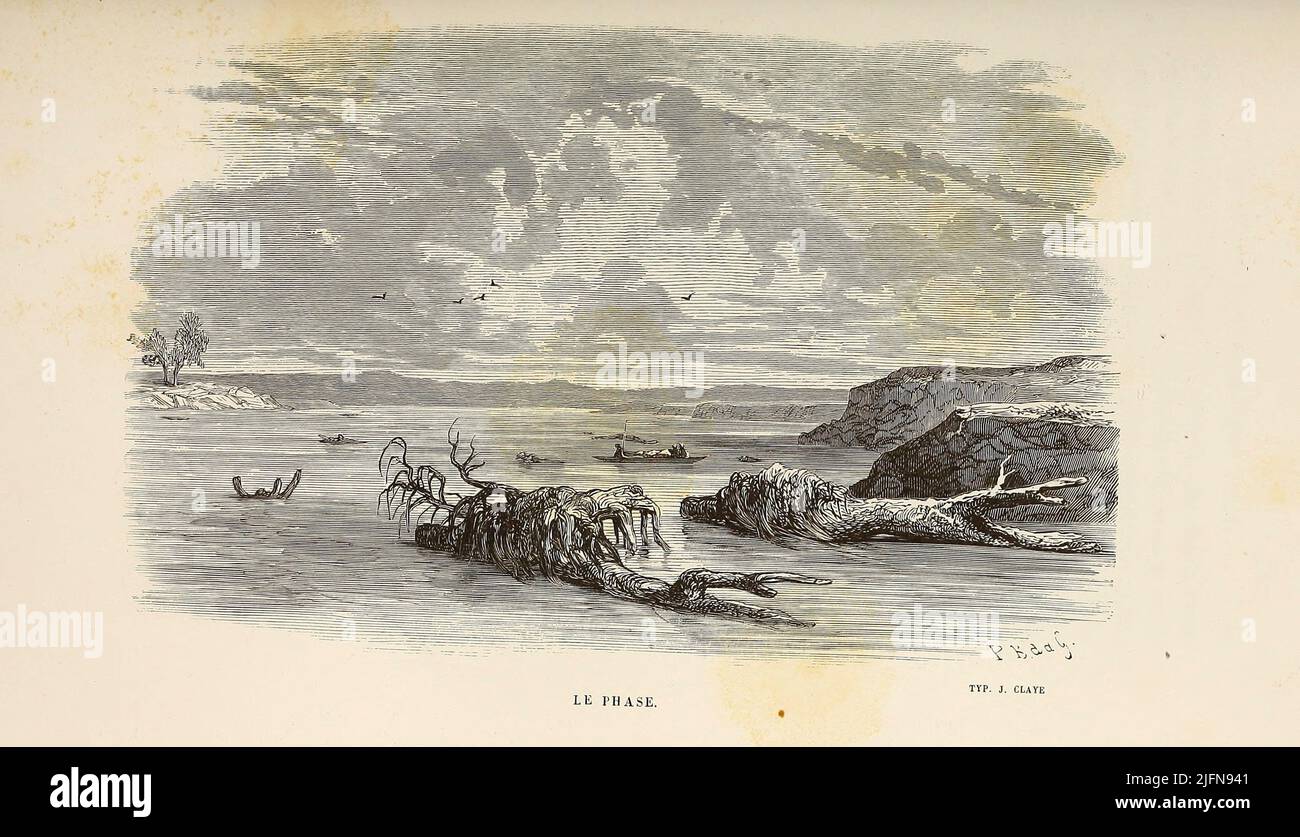 le phase dal libro Lettres sur le Caucase et la Crimée : ouvrage arricchi de trente vignettes dessinées d'après nature et d'une carte dressée au Dépôt topographique de la guerre à Saint-Pétersbourg [lettere sul Caucaso e la Crimea: Opera arricchita con trenta vignette tratte dalla natura e una mappa elaborata al Topographic War Depot di San Pietroburgo] di Floriant Gille, anno di pubblicazione 1859 Editore Parigi : Gide Foto Stock